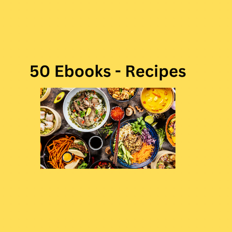 digital-product | Food Recipes - 50 Ebooks